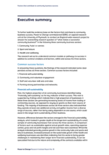Factors that contribute to community business success